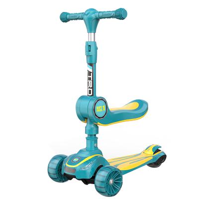 China Promotional Good Quality PP Safety Three Wheel Multifunctional Anti Rollover Children's Scooter for sale