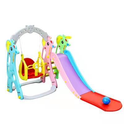 China ABS Plastic Kids Slide and Swing Toys Kids Slides Indoor Plastic for Baby Playground Equipment Set OEM Blue Green Pink Custom for sale