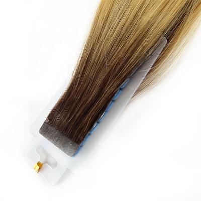 China Silky Straight Wave Full Cuticle Aligned Double Sided Tape In Hair Extension Tape Russian Hair for sale