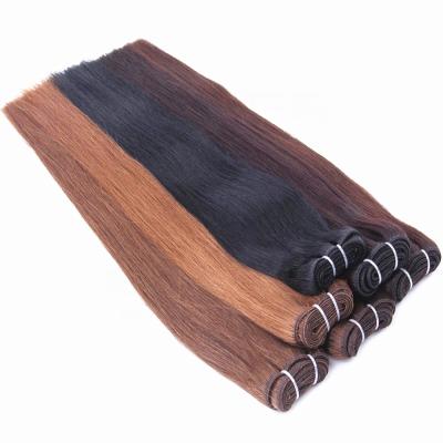 China Wholesale 100 weft virgin european remy hair silky straight wave hair extension vendors hair for sale