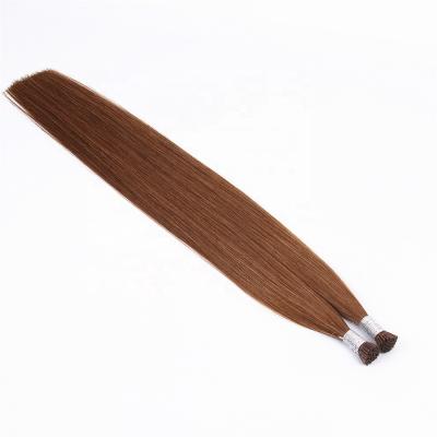 China Silky Straight Wave Cuticle Virgin I Tip 100% European Hair Extension Top Quality Prebonded Human Hair Extensions for sale