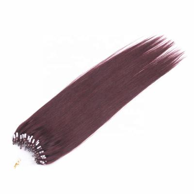 China High Quality Virgin Remy European Loop Human Hair Extensions Silky Straight Wave Vendors for sale