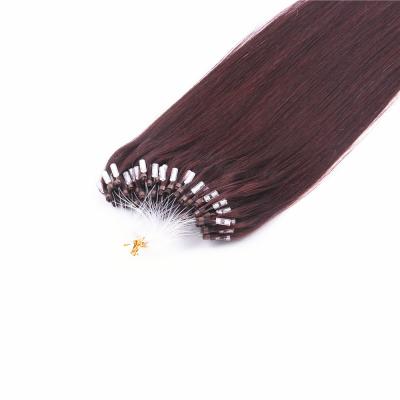 China Wholesale Virgin Silky Straight Wave Premium Cuticle Aligned Hair Remy Double Drawn Micro Ring Loop Link Hair Extension Hot Sale In UK for sale