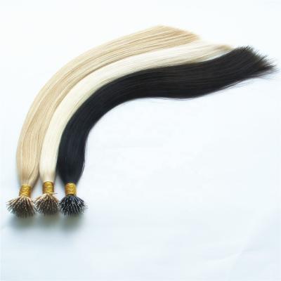 China Good Quality Silky Straight Wave No Tangle No Shedding 100% Brazilian Remy Human Nano Hair Extension for sale