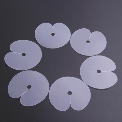 China plastic round hair extension heat fusion protector shield for salon pre-bonded hair extension 5*5cm for sale