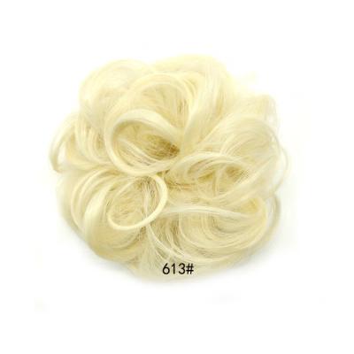 China High Temperature Hot Synthetic Wavy Curly Messy Wig Messy Hair Bun Extensions Donut Hair Chignons Hair Piece Messy Wig Fiber Hair Buns for sale