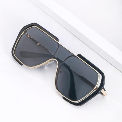 China Around 2021 new sunglasses half frame retro metal men women united sunglasses for sale