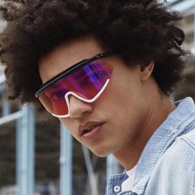 China 2021 New Fashion Sunglasses Men Outdoor Sports Colorful Cycling Sunglasses Round for sale