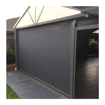 China Waterproof Retractable Sun Shade Motorized Roller Awning Screen PVC Automatic Outdoor Blind Zipper Patio Windproof Track for sale