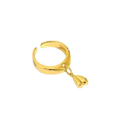 China FASHIONABLE Jewelry Wholesale Gold Silver Heart Adjustable Rings For Women for sale