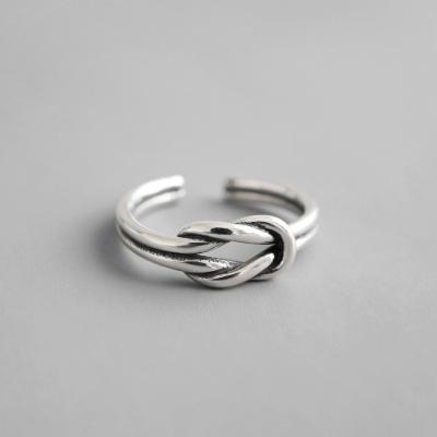 China FASHION Jewelry 100% 925 Sterling Silver Plain Silver Antique Ring for Girls for sale