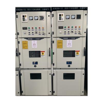 China Zink-alu coated steel air-insulated mechanism 24KV 1250A indoor electrical control panel KYN28-24 for sale