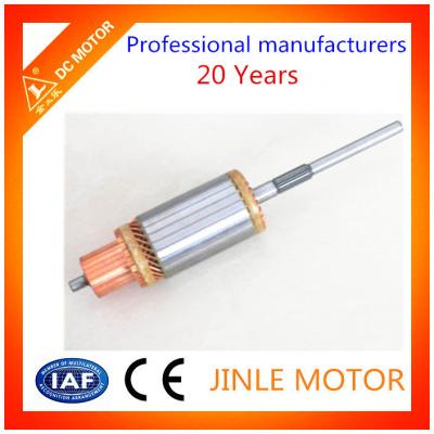 China 100% Copper Wire Balanced electric Motor Armature , 25 Bars DC Motor Commutator for sale