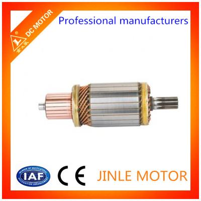 China JINLE 100% Copper Wire 24 Volt Starter Motor Armature / Starter Motor Assembly for sale