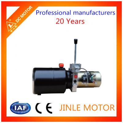 China el tanque de aceite 8L modificó el paquete 12VDC 1.5KW 2.1Ml/r de la unidad para requisitos particulares de la energía hydráulica de la carretilla elevadora en venta