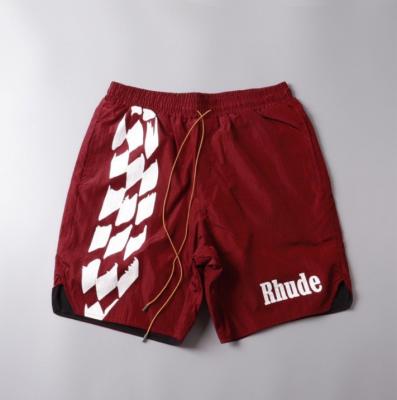 China New Fashion Anti-wrinkle Printing Nylon Logo OEM Solid Color Custom Shorts With Drawstring For Men for sale