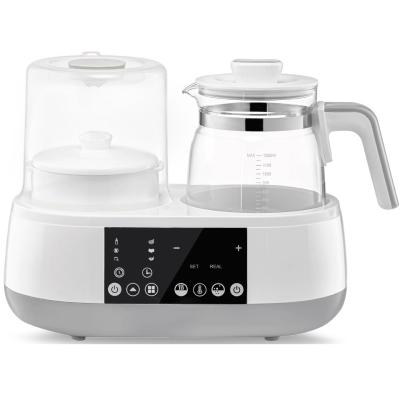 China BPA Free Most Fashionable LED Display Baby Bottle Sterilizer Bottle Warmer And Baby Kettle With Stewpot for sale