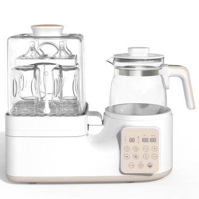 China BPA Free Multifunctional Baby Bottle Sterilizer with Bottle Dryer Warmer and Baby Kettle with Stewpot for sale