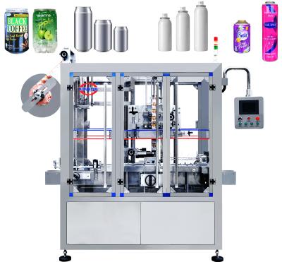 China CLOTHING XINHUA Aluminum Ring Can Shrink Sleeve Beer Can Shrink Wrap Labeling Machine for sale