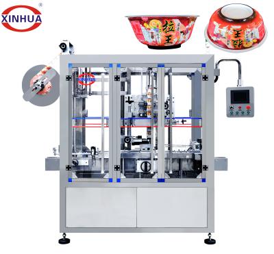 China Automatic Shrink Sleeve Bowl CLOTHING Instant Noodle Labeling Machine for sale