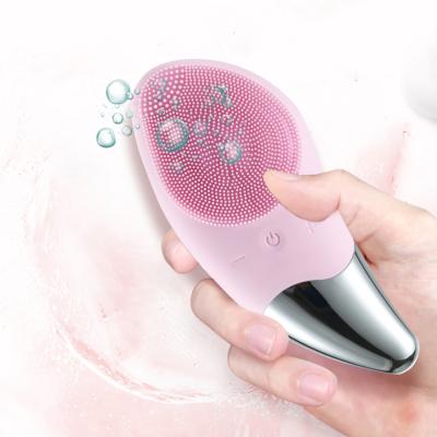 China Other New Design Silicone Face Cleanser And Massage Sweep Refillable Custom Face Brush Cleanser for sale