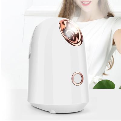 China Home Use+office+travel Good Quality Portable Facial Steamer Black Face Flame Steamer Ozone Nano Ionic Hot Mist Portable Facial Steamer for sale