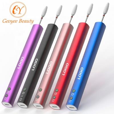 China Rechargeable Nail Drill Machine OEM ODM 15000 RPM Nail Polish Manicure Set Portable Electric Nail Polish Pen Cordless Nail Drill for sale