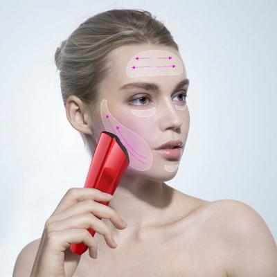 China Mini Home Use Facial Massager Face Lift RF Radio Frequency Face Lift Massage Tool Light Therapy Skin Tightening Led Device for sale