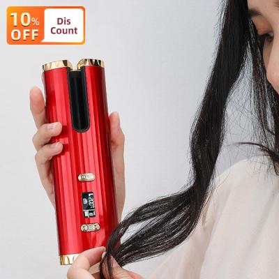 China 2021 Portable Hair Care Usb Non Heat Wireless Automatic Rotating Hair Curler Ceramic Cordless Flat Roller Hair Iron Hair Curler for sale