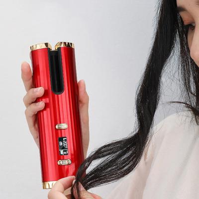 China Hair Curler 360 Degree Curling Iron Professional Rotating Cordless Hair Curler Ceramic Hair Curler Wire Rotating Hair Curler for sale