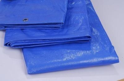 China 110gsm light weight high tensile blue pe tarpaulin sheet for sale