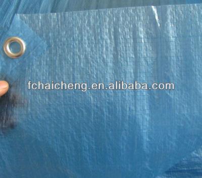 China 55gsm blue light duty blue tarpaulin for sale