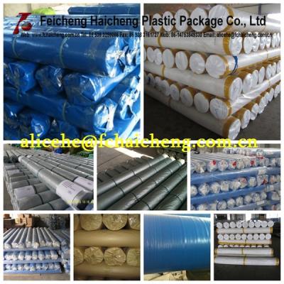 China blue/silver woven poly tarps rolls 1.83*100m, or 2*100m for sale