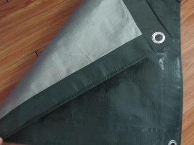 China 180gsm olive green/sliver ready made polyethylene tarpaulin for sale