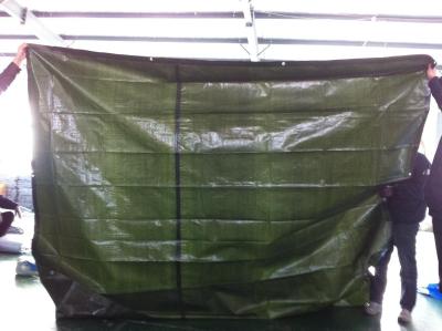 China green color 160gsm HDPE woven fabric waterproof PE tarpaulin Te koop