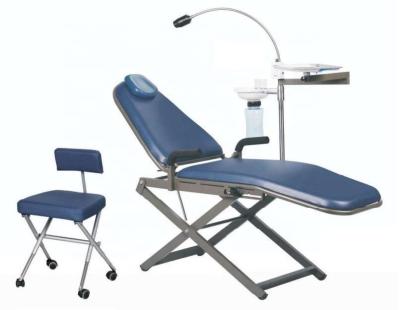 China High Quality Metal Dental Equipment Chair Foldable Mobile Dental Unit With Dental Stool for sale