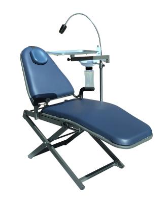 China Metal Chair High Quality Portable Dental Unit Foldable Lightweight Portable Dental Chair for sale