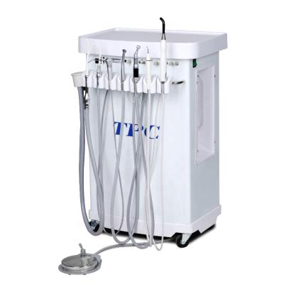 China Metal TPC Dental Equipment Portable Dental Unit Mobile Therapy Cabinet with Air Compressor for sale