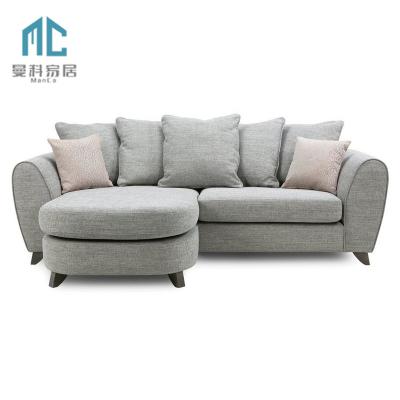 China Nordic L-shape Extended Sofa Technology Fabric Latex Style Fabric Sofa Modern Living Room Sofa for sale