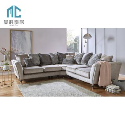 China Large Size L Shape Living Room Furniture Factory Wholesale New Modern Design Sofa for sale