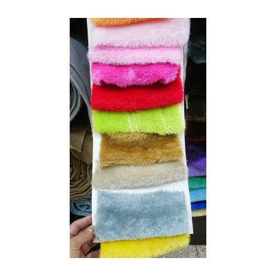 China High quality acrylic 165% polyester stuffed toys 35% knitted velvet plush fabric simple and fashionable fabric for sale