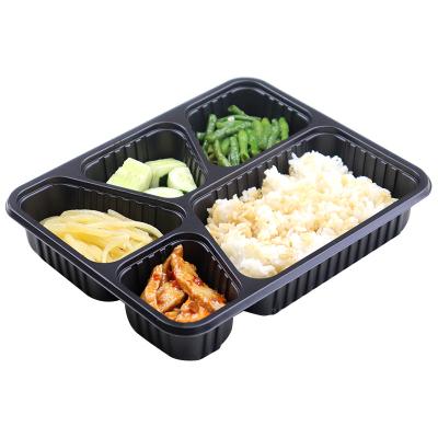 China Disposable Catering 3 Compartment Food Storage Bowls/Microwavable Plastic Disposable Meal Prep Containers for sale