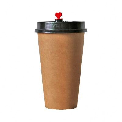 China Unique Custom Made Disposable Takeaway Cups Quality Guaranteed Disposable Brown Coffee Kraft Paper for sale