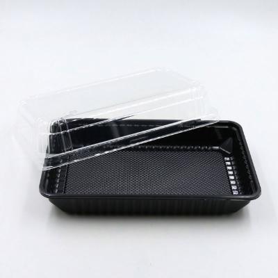 China Manufacturing Professional Disposable Transparent Clamshell Cake Packaging Disposable Plastic Box for sale