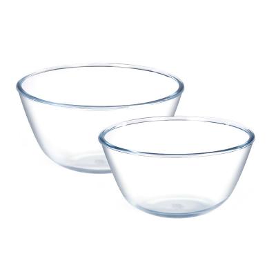 China China factory price viable multifunctional hand made transparent glass salad bowls for sale