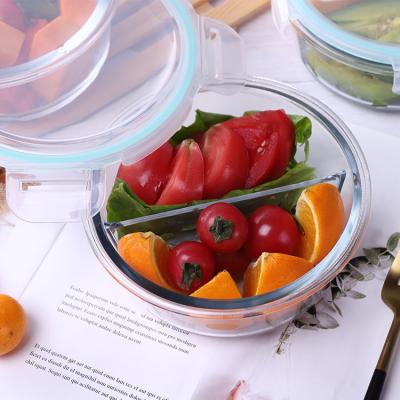 China Amazon Sustainable Basics Glass Lids Locking Food Storage Containers for sale