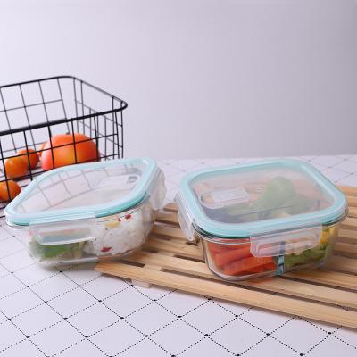 China Viable Glass Food Storage Containers With Lids, Glass Meal Prep Containers, Glass Containers For Food Storage With Lids for sale