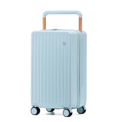 China Widen Trolley Luggage Suitcase New Style Girl Boy Than Suitcase Luggage Travel Trolley Bag With Widen Trolley Rod for sale