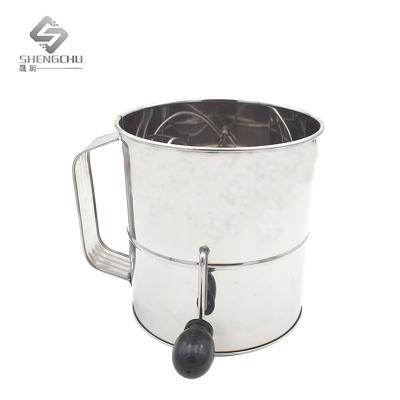 China Sustainable Large Size Flour Sifter With Handle for sale