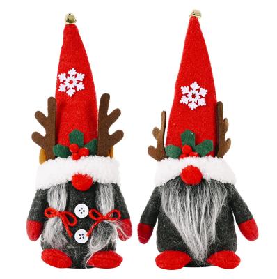 China Christmas 2021 2021 Faceless Christmas Decoration Supplies Gnome Doll Antler Dwarf Ornaments Shrink Event Party Supplies for sale